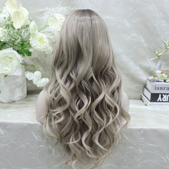IMstyle Shastina New big Lace Free parting ashy Blonde with Soft rooting 13*4 - Imstylewigs
