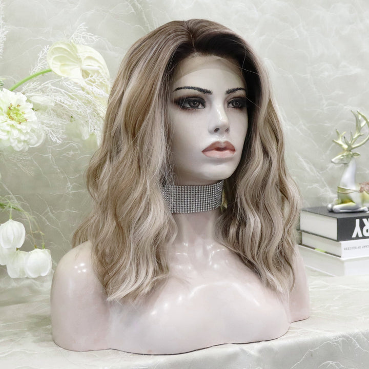 IMstyle TATA Wave Blonde Bob Style Summer vibe 13*4 lace Front Synthetic wig - Imstylewigs