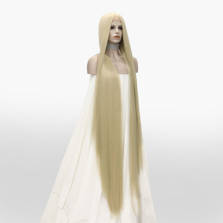 Super Long #613 Blonde Silky Straight Synthetic Lace Front Wig - Imstylewigs