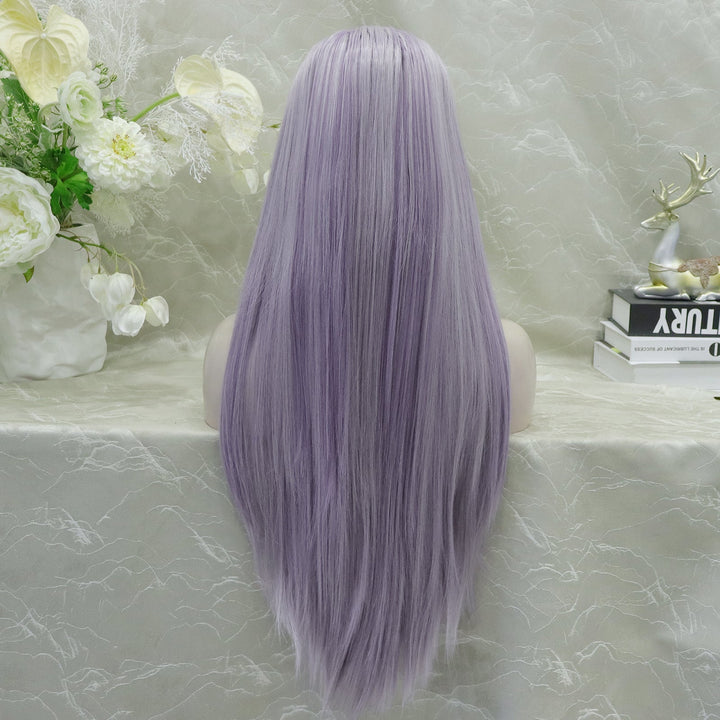 IMstyle Angel Purple and white Highlight Lace Front synthetic wig 13*4 Free parting - Imstylewigs