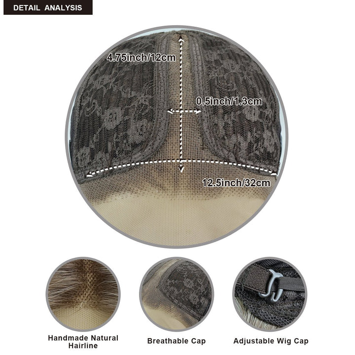 IMstyle Blair Champagne Blonde Color with Soft Rooting Big Layer Cut Body Wave Style Glueless T Part Lace Wig Natural Looking Heat Resistant Synthetic Fiber Wig Daily Wear - Imstylewigs