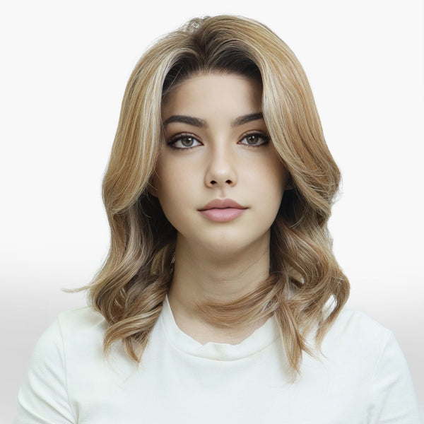 IMstyle Charlotte 13*4 free parting lace front wig honey blonde with highlight wavy bob style low density NH35t1 - LS12 - C13X4XIU - Imstylewigs