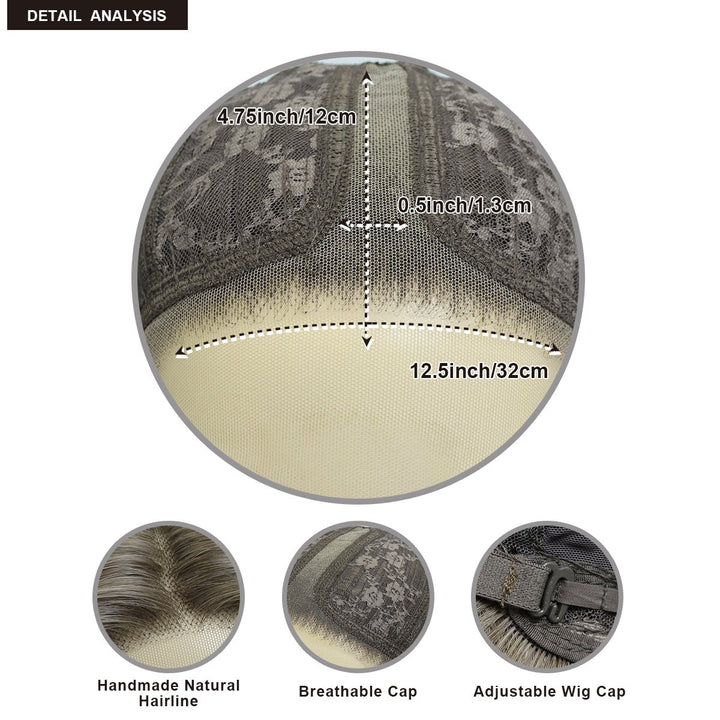 IMstyle Delilah T part brown & blonde highlight 15inches lace front wig - Imstylewigs