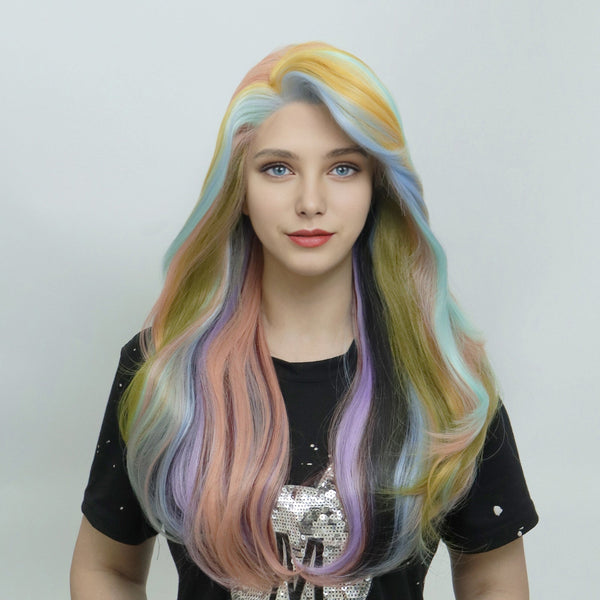 IMstyle Doreen Glueless 13*3 free parting with colorful color and layer wavy style - Imstylewigs