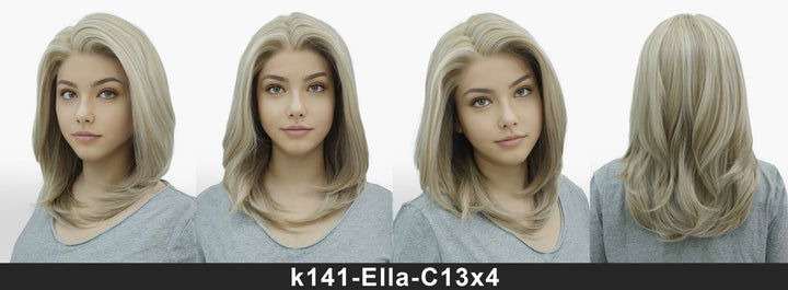 IMstyle Ella Beige Blonde with Highlight with Layer Cut 13*4 Free Parting Lace Front Wigs for Daily Wear - Imstylewigs