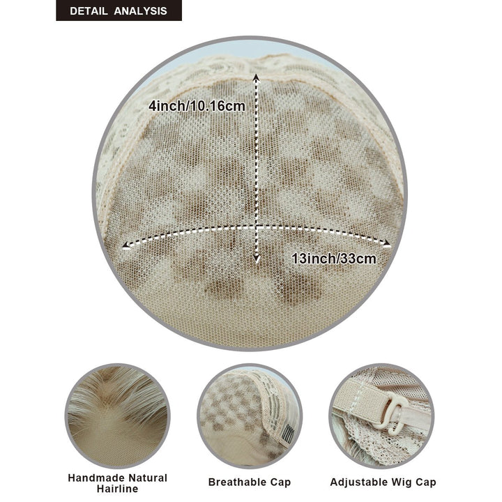 IMstyle Ella Beige Blonde with Highlight with Layer Cut 13*4 Free Parting Lace Front Wigs for Daily Wear - Imstylewigs