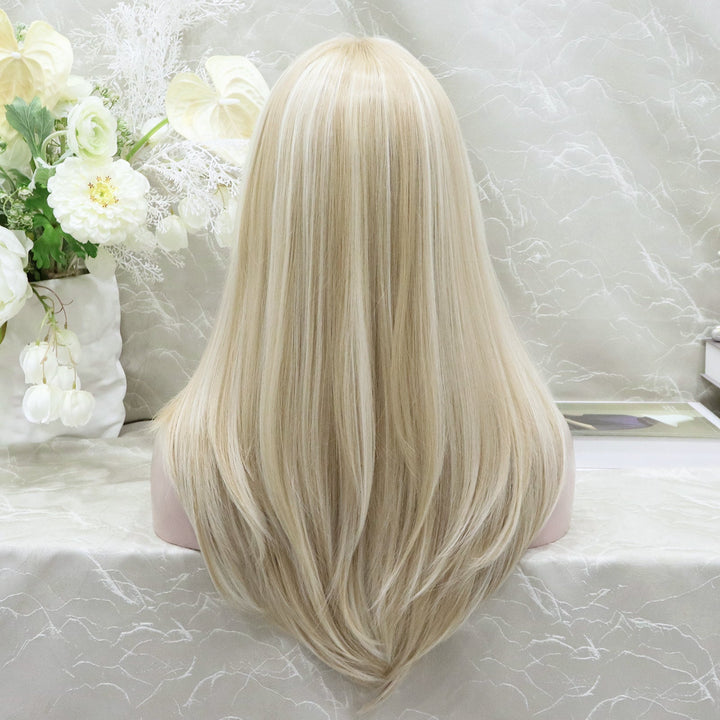imstyle Ombre blonde color with layer cutting T-part lace front 24 inches - Imstylewigs