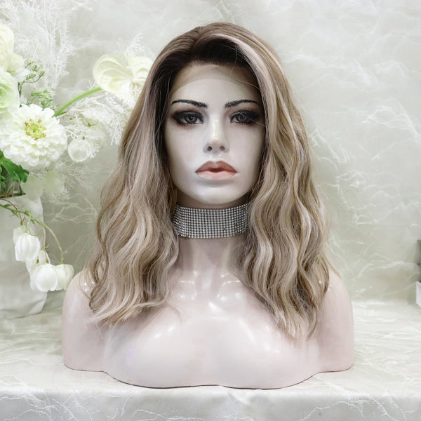 IMstyle TATA Wave Blonde Bob Style Summer vibe 13*4 lace Front Synthetic wig - Imstylewigs