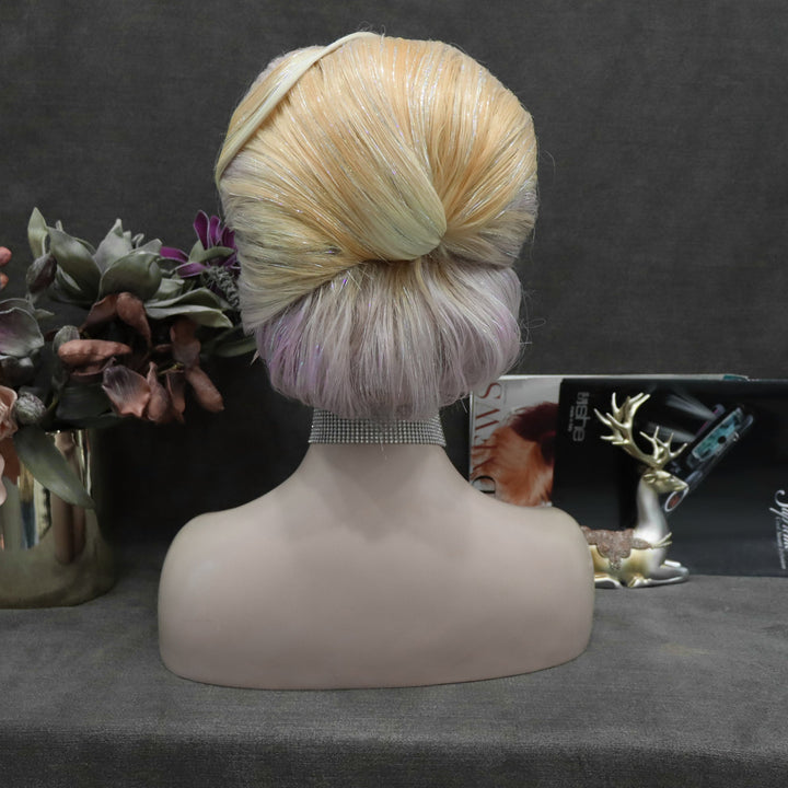 1960S Gray And Gonlden Ombre Beehive Styled Wig - Imstyle-wigs