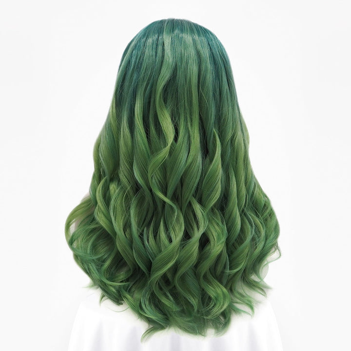 Autumn Green Ombre Wave Lace Front Synthetic Wig - Imstyle-wigs