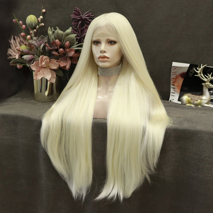 Blonde Long Straight 1001/613 Synthetic Lace Front Wig Cosplay - Imstyle-wigs