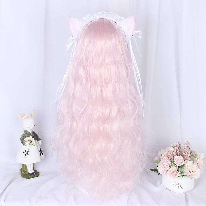 Cherry Blossom Wine Series Long Curly Hair Sweet - Imstyle-wigs
