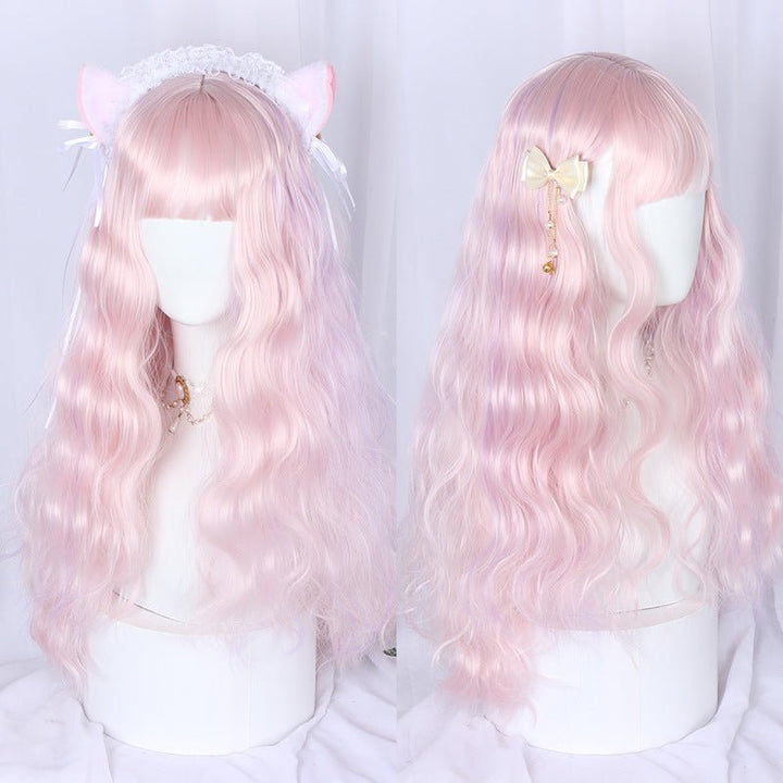 Cherry Blossom Wine Series Long Curly Hair Sweet - Imstyle-wigs