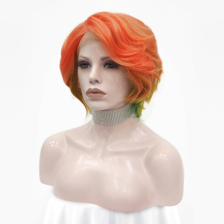 Daisy -Orange Yellow and greeen rainbow lace front wigs Imstyle - Imstyle-wigs
