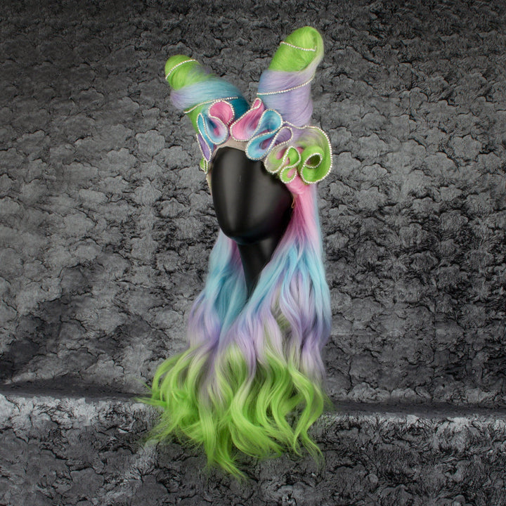 Devils's Horns Cosplay Drag Queen Styled Wig - Imstyle-wigs