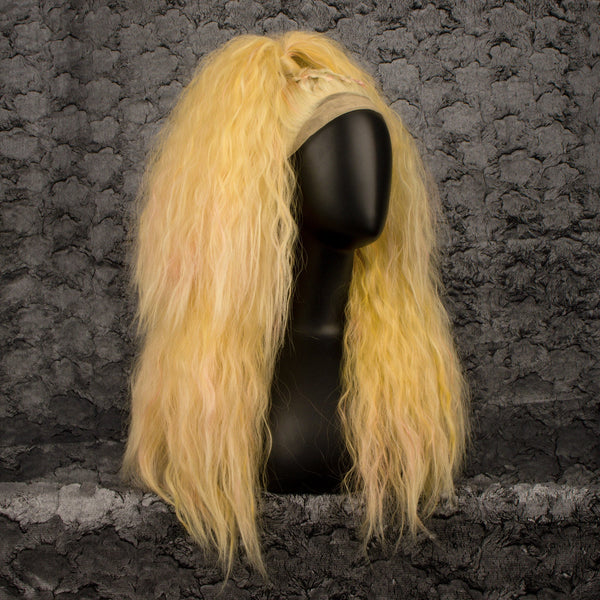 Disco Yellow Curly Drag Queen Styled Wig - Imstyle-wigs