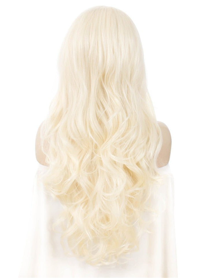 Emma - Bleach Blonde Natural Wavy Synthetic Lace Front Wig Imstyle - Imstyle-wigs