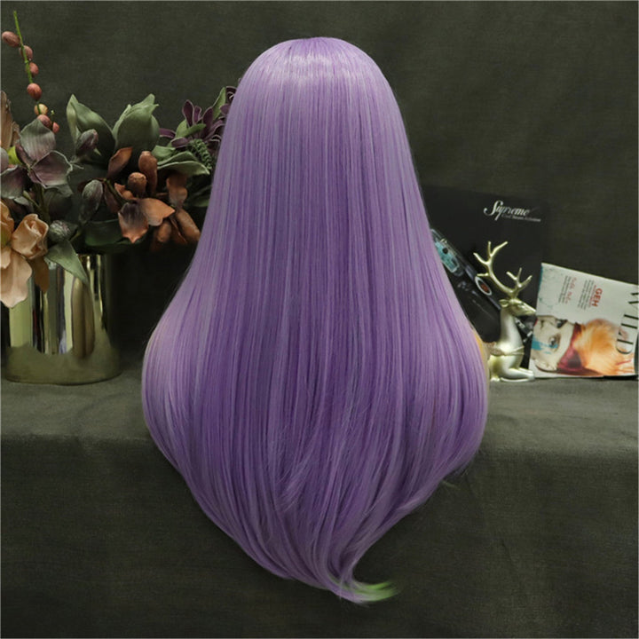 Multi-Color Purple Body Wave Long Synthetic Lace Front Wig - Imstyle-wigs