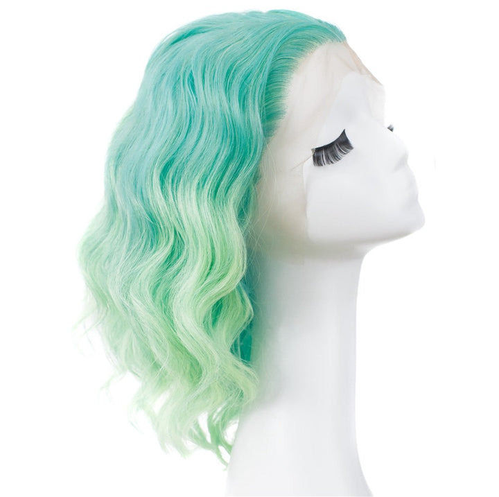 OMBRE GREEN CURLY SYNTHETIC DRAG WIGS IM17129 - Imstyle-wigs