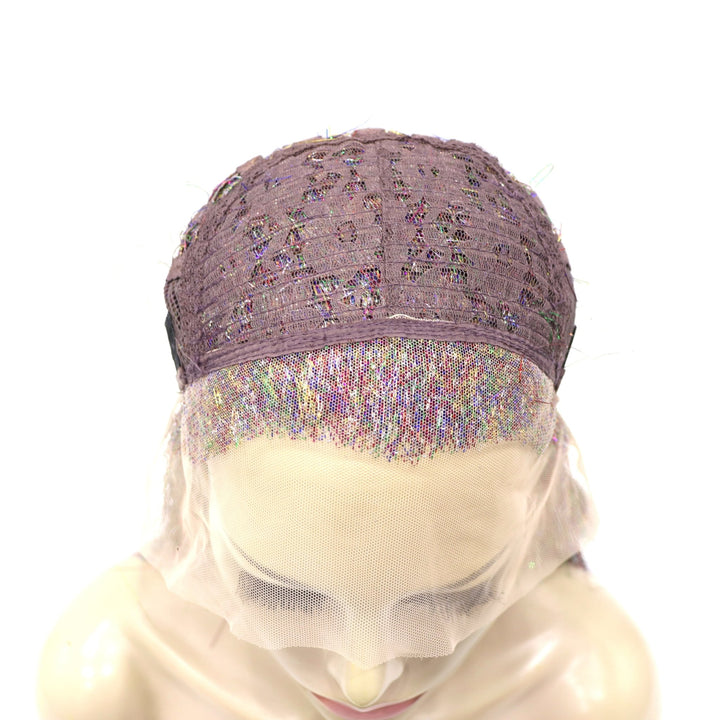 Rainbow Full Tinsel Long Straight Drag Queen Wig - Imstyle-wigs