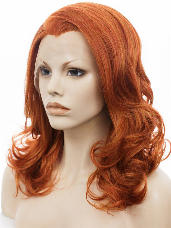 Red Orange Mixed Auburn Color Synthetic Wigs - Imstyle-wigs