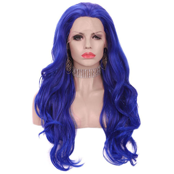 Tinsel Sapbhire Blue Synthetic Lace Front Wig - Imstyle-wigs