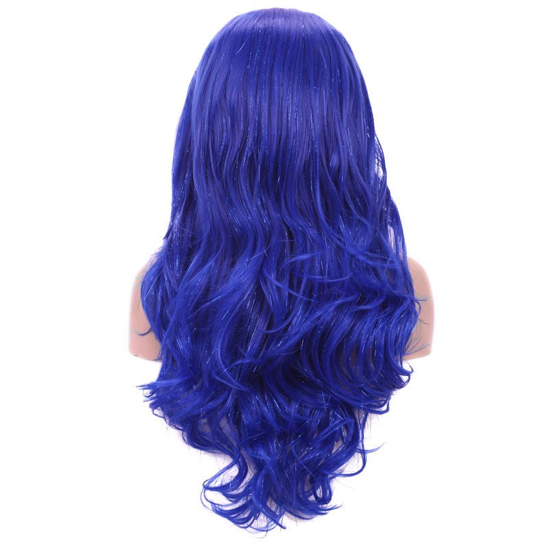 Tinsel Sapphire Blue Synthetic Lace Front Wig Imstylewigs