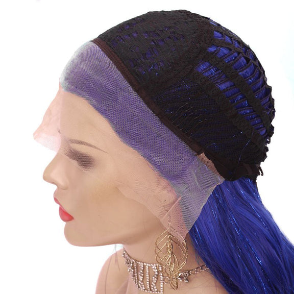 Tinsel Sapphire Blue Synthetic Lace Front Wig Imstylewigs